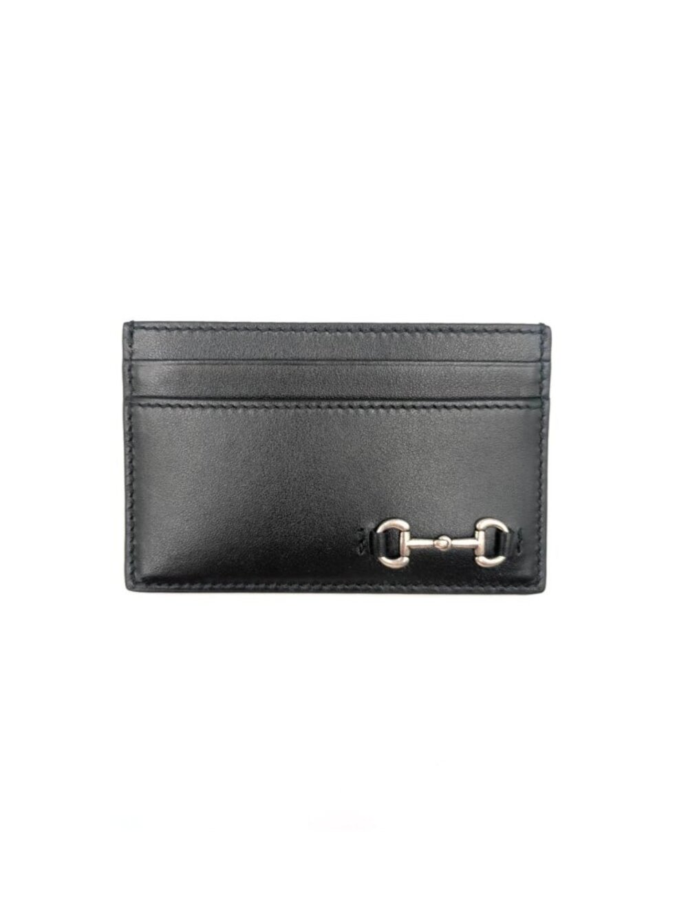 Gucci Horsebit Calfskin Card Case Black 846952